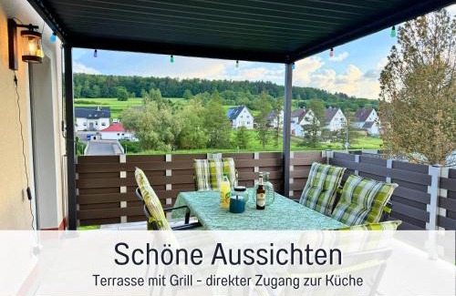 Rixfeld House | Nur 15 Minuten bis Fulda - ideal zum Arbeiten - Am Vulkanradweg - 3 Schlafzimmer Große Terrasse - Grill - Ferienhaus Taufstein 1