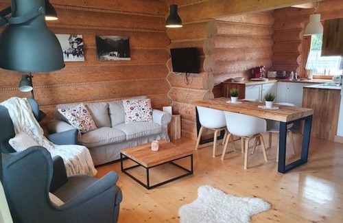 Koscielisko Ski Chalet | Nydala Rustic - 4 bedroom chalet with a fireplace, terrace and mountain views
