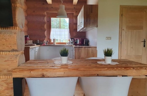 Koscielisko Ski Chalet | Nydala Rustic - 4 bedroom chalet with a fireplace, terrace and mountain views