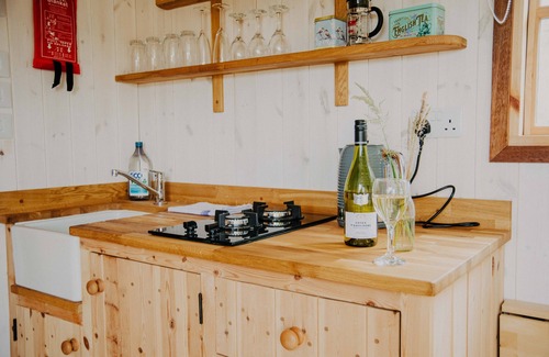 Saint Blazey Apartment | Oak Shepherds Hut, Wiveliscombe