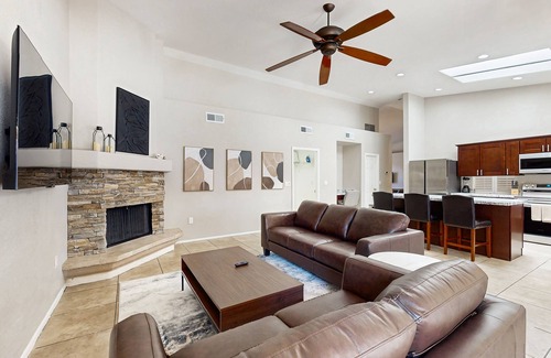 Paradise Park Vista House | Oasis in Sunny Scottsdale—where comfort, games, and poolside relaxation.