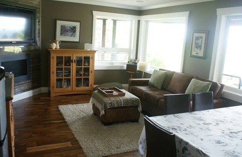 Regional District of Nanaimo Apartment | Ocean and Mountain View and steps away to natural beauty, including the beach.