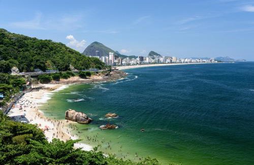 Vidigal Apartment | Ocean Blue Moderno Próximo à Praia do Leblon Vista Mar Espetacular Piscina Garagem Wi Fi e Sauna