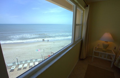 Satellite Beach Condo | Ocean Front Complex - Top Floor Unit! Can't Get Any Closer To The Ocean!