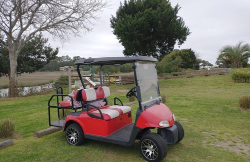 Oceanmarsh Subdivision Villa | Ocean Front + Golf Cart + Private Deck = Sea Island Magic