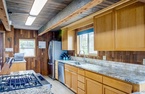 Tillicum Beach House | Ocean Front Home on Sandy Beach! Dog Friendly! Hot Tub!