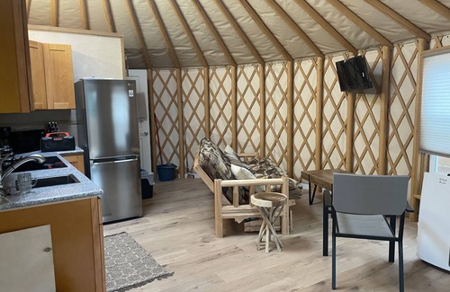 Powell River Cottage | Ocean front luxury yurt on beautiful landscaped property