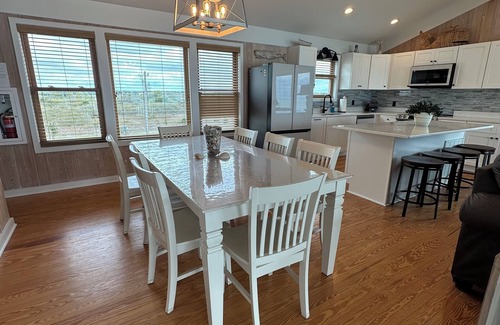 North Topsail Beach House | Ocean Front Home with amazing views, hot tub, elevator and game-room.