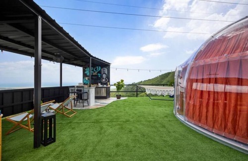 Pinales Apartment | Ocean Igloo/W/private & Heated pool/Adults only