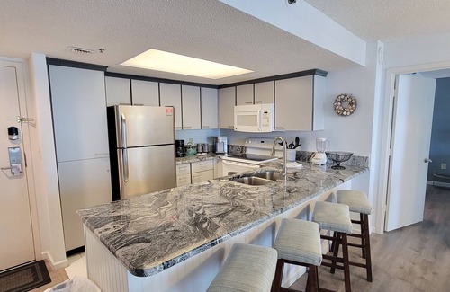 Arcadian Shores Condo | Ocean view condo, steps to the beach and super close to resort amenities!