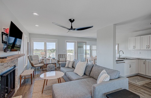 Topsail Beach House | Ocean-view duplex - dog-friendly - pool & beach access, central AC & W/D