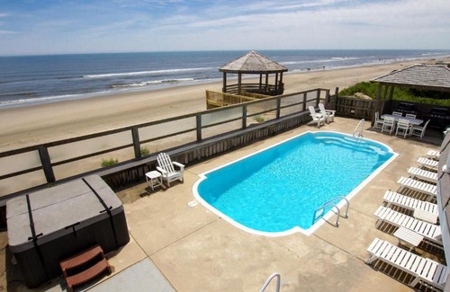 Whalehead Beach House | OCEANFRONT, 10 BRs, ELEV, Pool, Rec Rm, Theater Rm, Ocean Views, WL845, MacDaddy