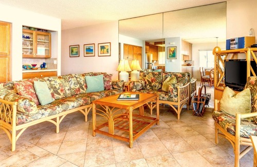 Historic Kailua Village Condo | Oceanfront 2nd Floor Corner Unit. Largest two bedroom that sleeps 5 in beds! D18