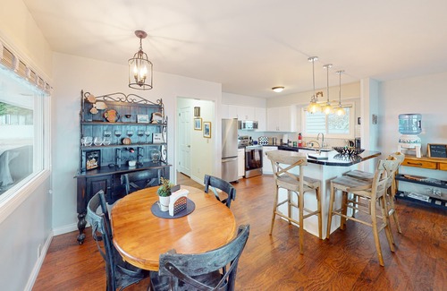 Port Angeles East House | Oceanfront, bluff-top home with Ediz Hook view, prime location, fireplace