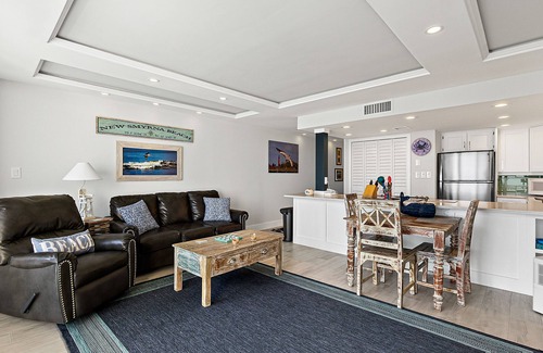 New Smyrna Beach Condo | Oceanfront condo with balcony, WiFi, W/D, 2 pools, beach access & shuffleboard