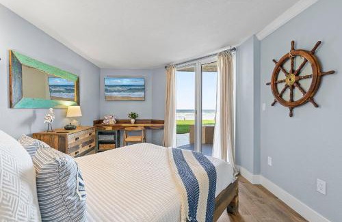 New Smyrna Beach House | Oceanfront Condo at Oceania Beach Club - Pool, Balcony, Sleeps 4, Walk to Flagler Ave!