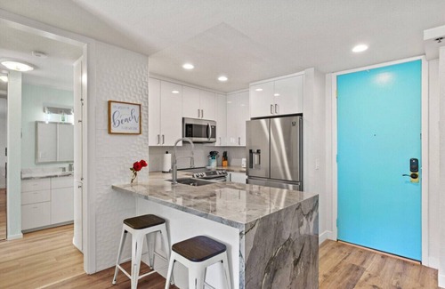 Townsite Condo | Oceanfront Condo.Views and sounds of the surf from Balcony and Bedroom