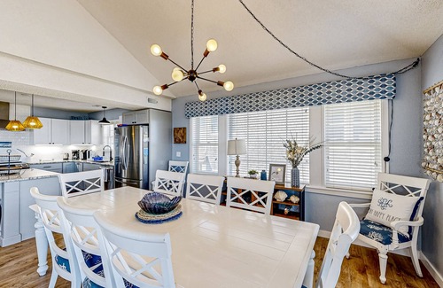 Frisco House | Oceanfront dog-friendly home with private hot tub, ocean-view sundecks, AC & W/D