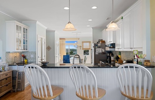 North Carolina Coast House | OCEANFRONT, Heated Salt Water Pool, Elevator-Safe, Clean & Near Boardwalk