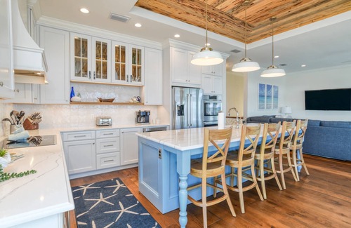 St. Augustine Historic District House | Oceanfront! Luxury Home, Waterfront to Ocean and Inlet, Brand New, Custom, Gourmet Kitchen, Arcade!