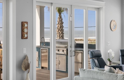Folly Beach House | Oceanfront Pool, Outdoor Kitchen, Putting Green