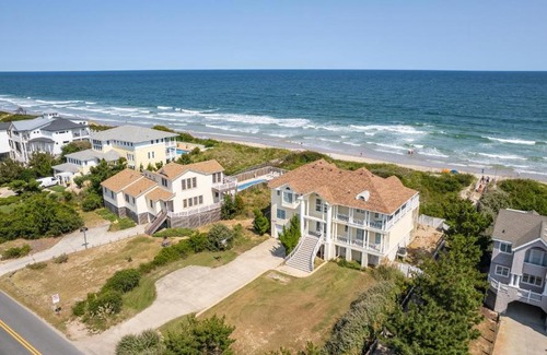 Whalehead Beach House | OCEANFRONT, Private Pool, Close to Beach Access, Ocean Views, Pool Table, WL925, Iselin