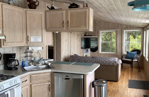 Steuben Cottage | Oceanfront Retreat on Dyers Bay With Amazing Sunsets! Fire pit, Fishing off dock
