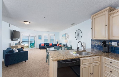 North Topsail Beach Condo | Oceanfront Luxury at Villa with a View!