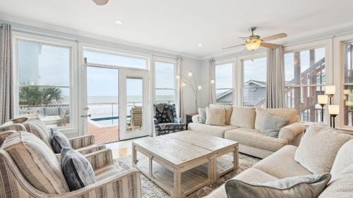 Folly Beach House | Oceanfront w Pool Panoramic Deck Views 5BDR Folly Ocean Breeze by AvantStay