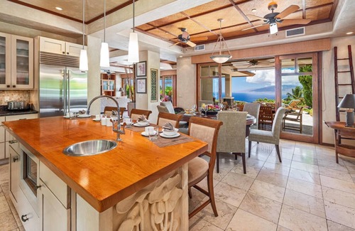 Historic Lahaina Front Street House | Oceanview, Pool, Hot Tub!