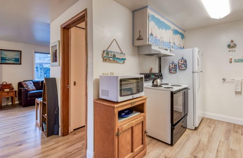 Nelscott House | Oceanviews, deck, bbq and easy beach access await at this pet friendly home