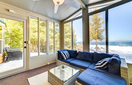Millersburg Cabin | Ocqueoc Family Cabin w/ Sauna on Lake Huron!
