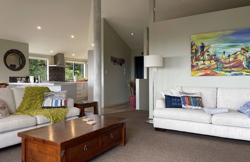 Ohope House | Ohope Beach house across the road from surf club & beach, wide ocean views