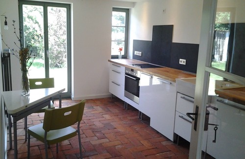 Ummanz House | Old renovated farmhouse, ca.1840, high quality furnishings with Bodden view