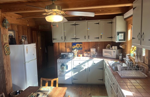 Houston Cabin | Oma's Cabin on Arkansas River - cozy remote cabin overlooking the Arkansas River