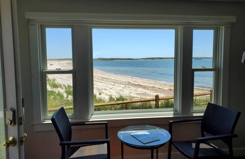 Hyannis Condo | ON BEACH CONDO - Full Ocean View -10 steps to sand