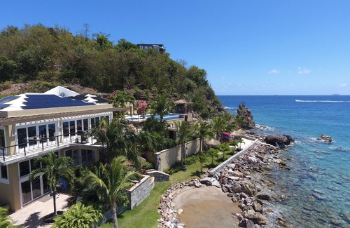 Estate Chocolate Hole and Great Cruz Bay Villa | On The Ocean Paradise, Private Beach-Kayaks, SUPS, Snorkel Gear, Pool, Near Town