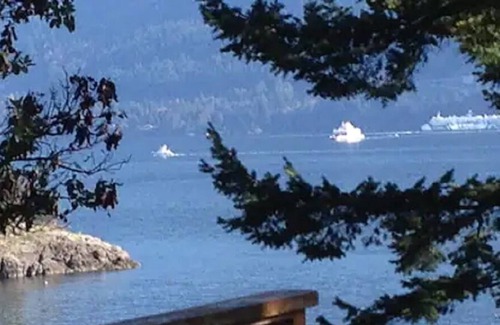 Bowen Island House | On the Water, in the Woods, a Red Cedar Log Cabin