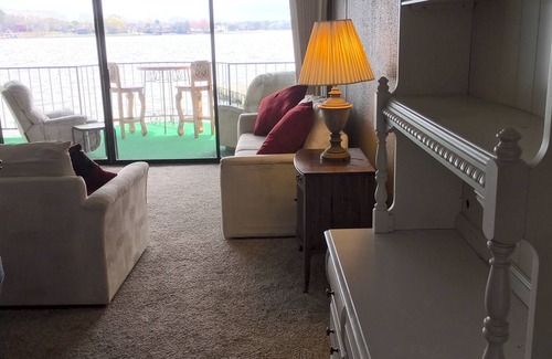 Seven Coves Condo | On the water just like being on a boat; but, you have a full bath and can BBQ!!