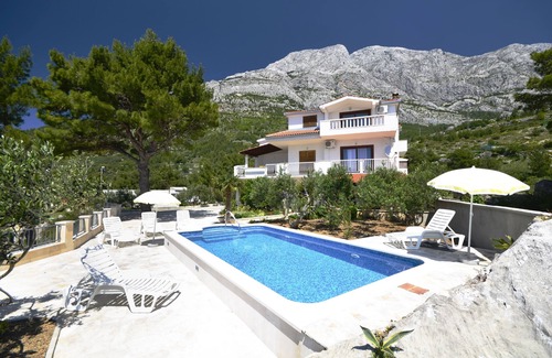 Baska Voda Apartment | One bedroom apartment with terrace and sea view Baška Voda, Makarska (A-12442-d)