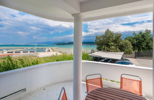 Ljubac Apartment | One bedroom apartment with terrace and sea view Ljubač, Zadar (A-14593-b)