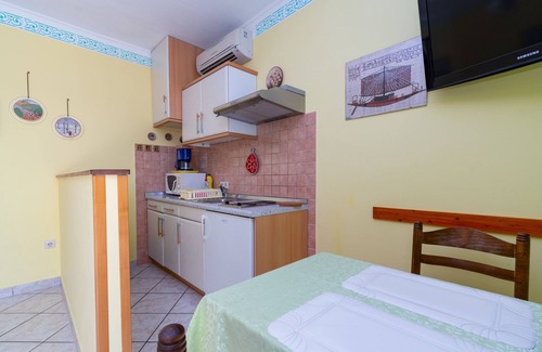 Rab Apartment | One bedroom apartment with terrace and sea view Rab (A-14120-a)