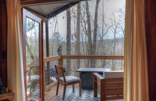 Dadeville Cabin | One Bedroom Glamp, Deck, Patio, Hot Tub at The Destination Resort