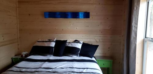 Pipe Creek House | One Bedroom Log Cabin for Family and Pet Friendly Glamping in Pipe Creek, Texas