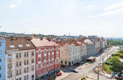 Palmovka Apartment | One bedroom penthouse apartment # 82 in the brand new building close to the city center with free parking