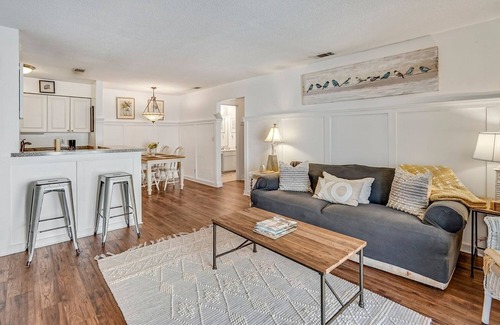 Demere Park Condo | One-bedroom sleeps 4 with sleeper sofa, complex has 2 pools, tennis courts,.