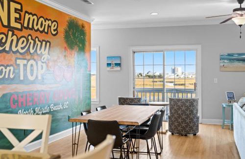 North Myrtle Beach House | ONE More Cherry on Top - 5BR-4BA Marshfront- Heated Pool, Hot Tub, Elevator, Sleeps 18
