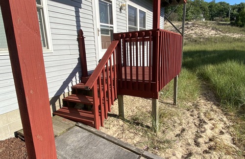 Shelby House | Only a 3 minute walk to a beautiful private Lake Michigan beach