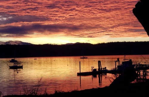 Nordland Cabin | Only feet from the bay and private beach, Romantic Room with Queen bed.