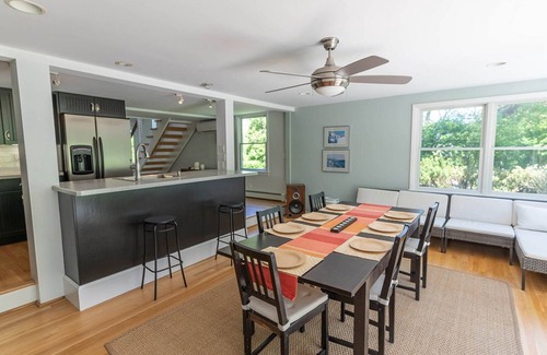 North Sea House | Open Concept Living Spaces, New Kitchen with Breakfast Bar, Large Loft.